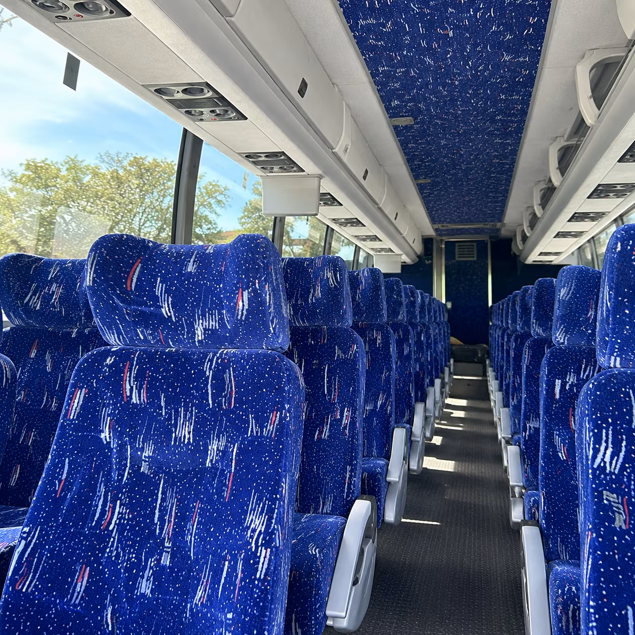 bringing a large group to a festival a charter bus makes it simple