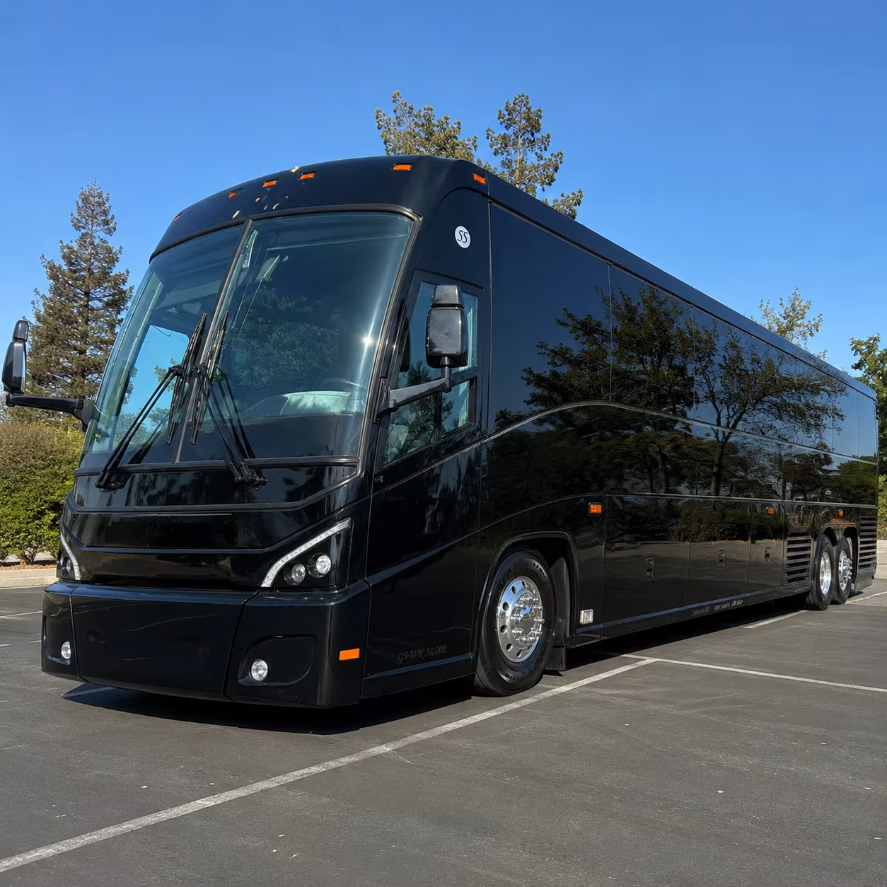 la verne charter bus rental exterior