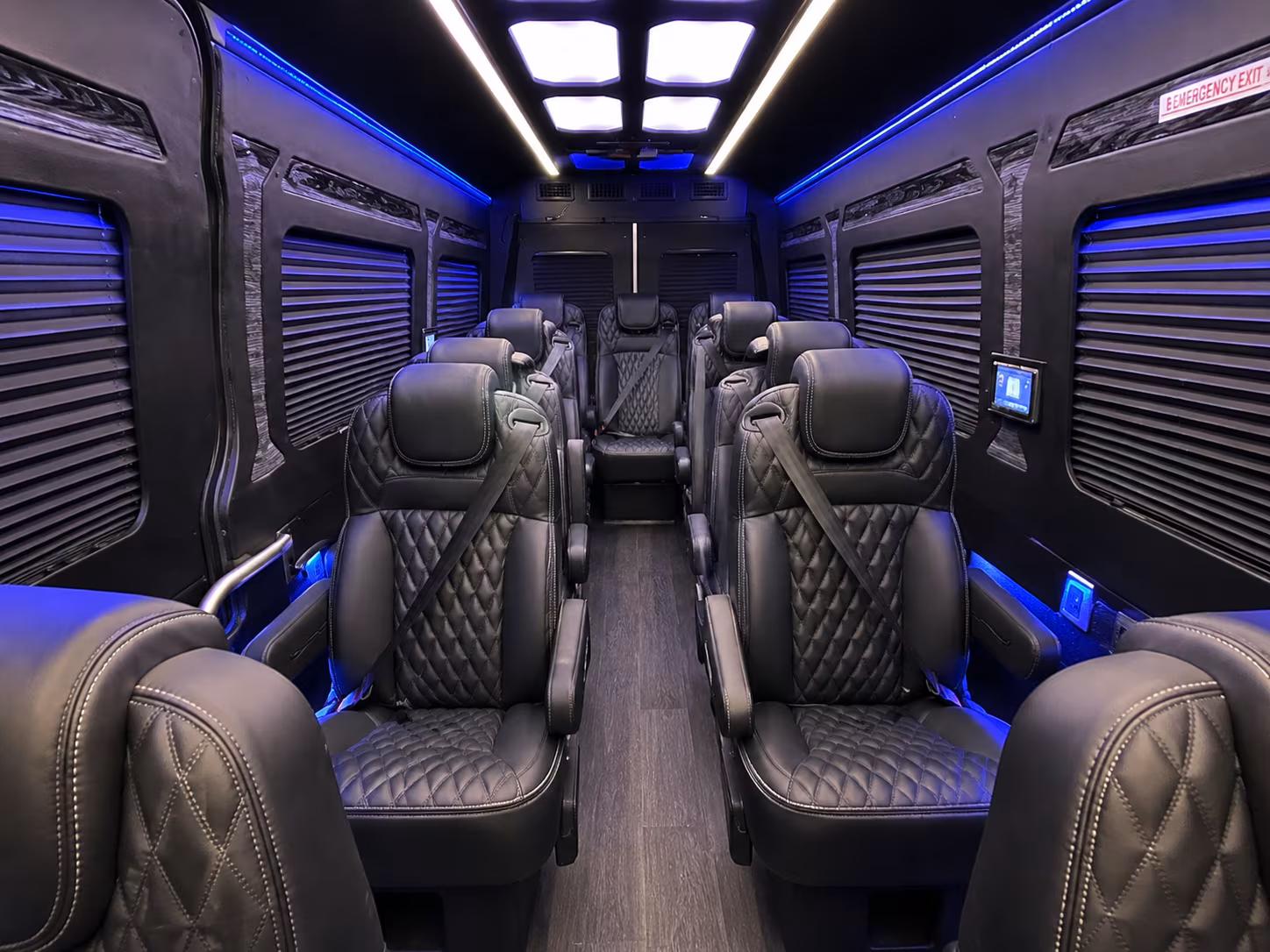 upland private event transportation onboard seating