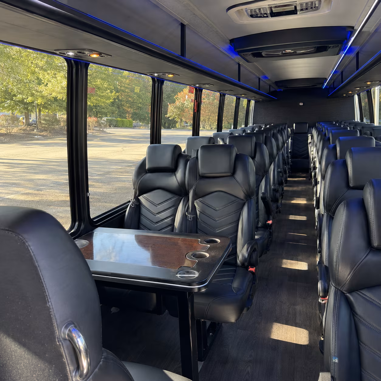 upland sporting event transportation onboard seating