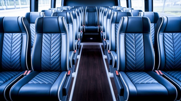 25 passenger minibus inside montclair