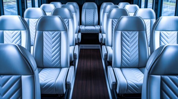 28 passenger minibus inside montclair