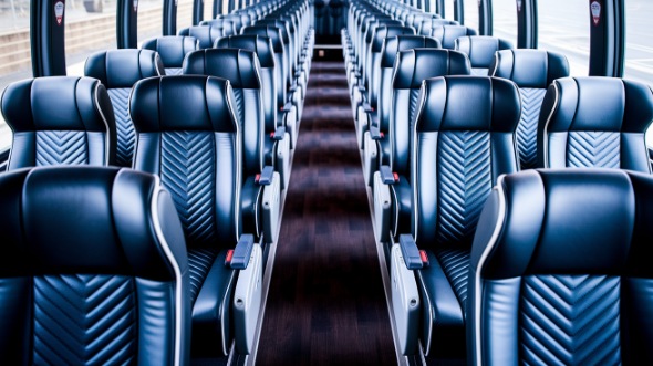 55 passenger charter bus inside chino hills